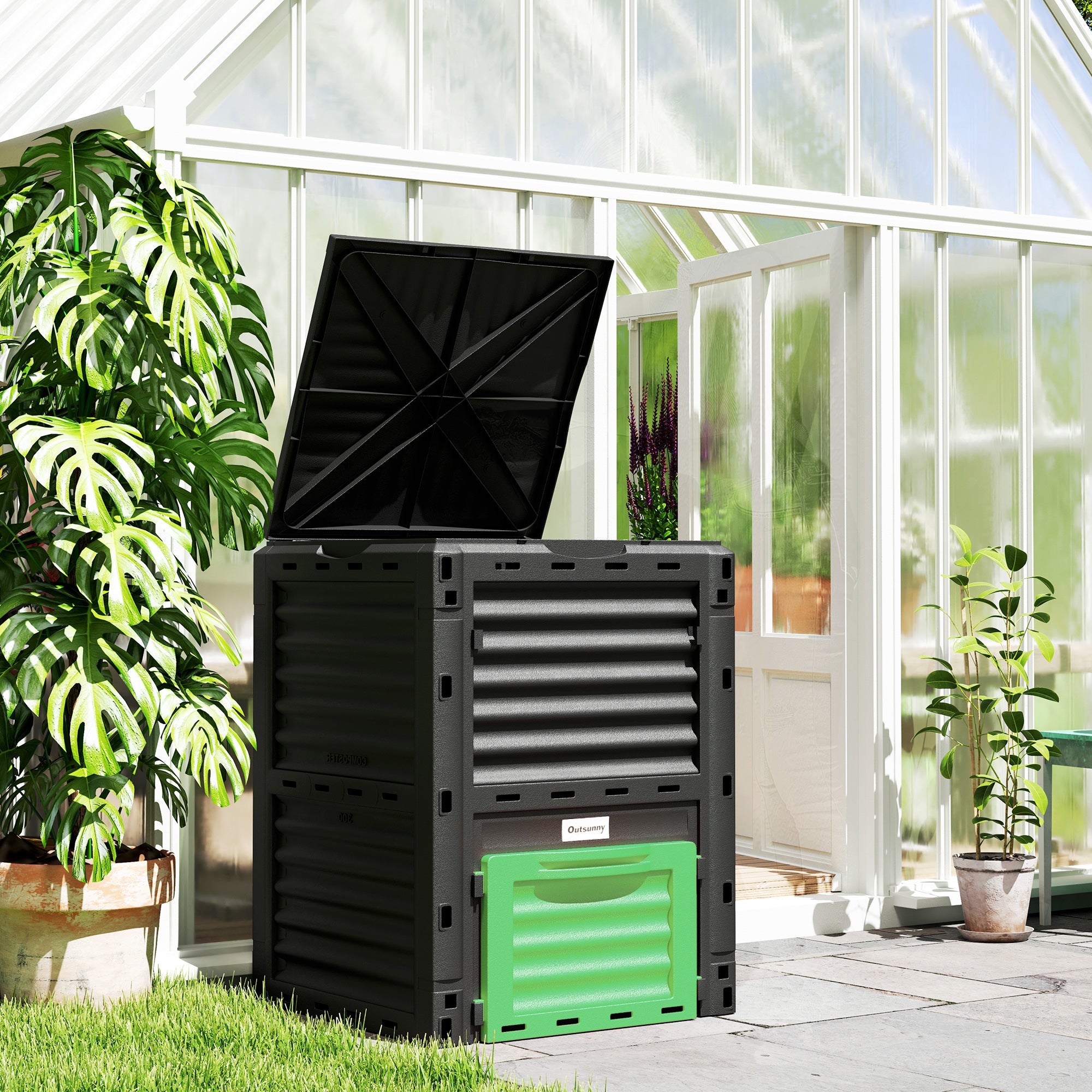 80-Gallon Outdoor Compost Bin (Green)