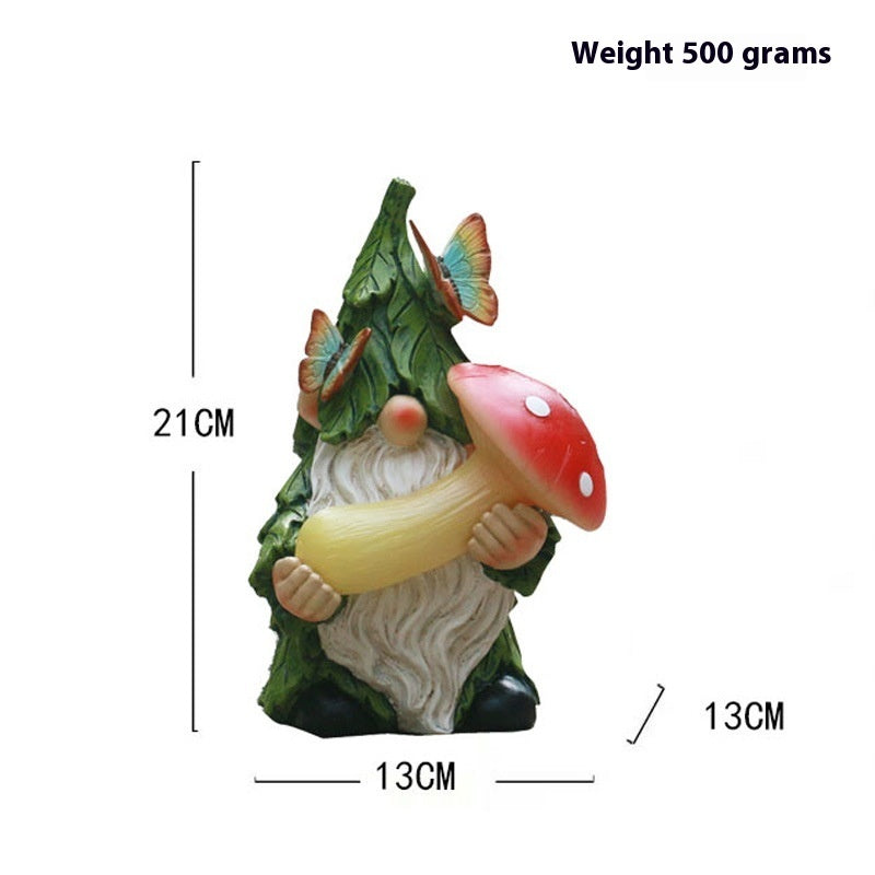 Whimsical Solar Elf Garden Statue with LED Night Light