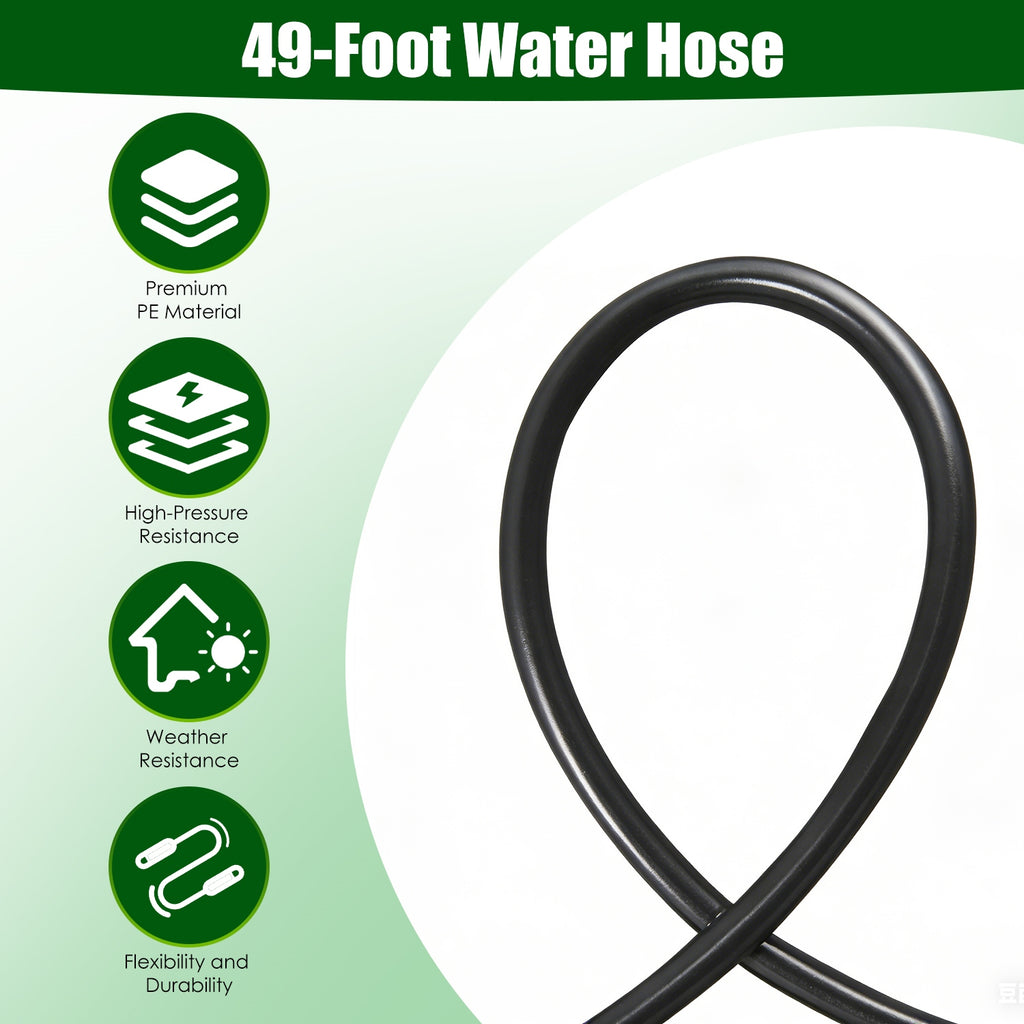 49ft 360° Automatic Drip Irrigation Kit with Misting Nozzles