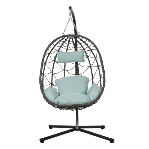Hanging Egg Chair with Stand Bracket - Indoor Outdoor Swing Chair