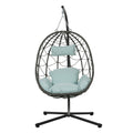 Hanging Egg Chair with Stand Bracket - Indoor Outdoor Swing Chair