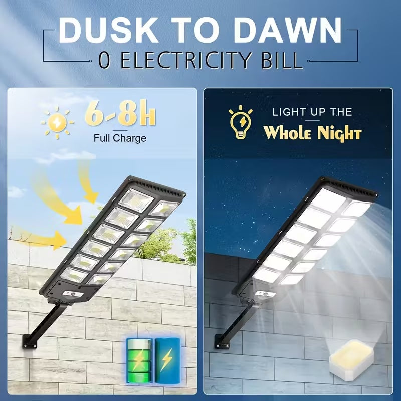 504 LED Solar Motion Sensor Street Lamp