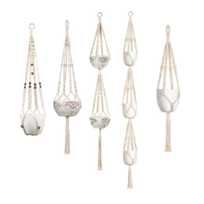 Hand-Knitted Macramé Plant Hanger