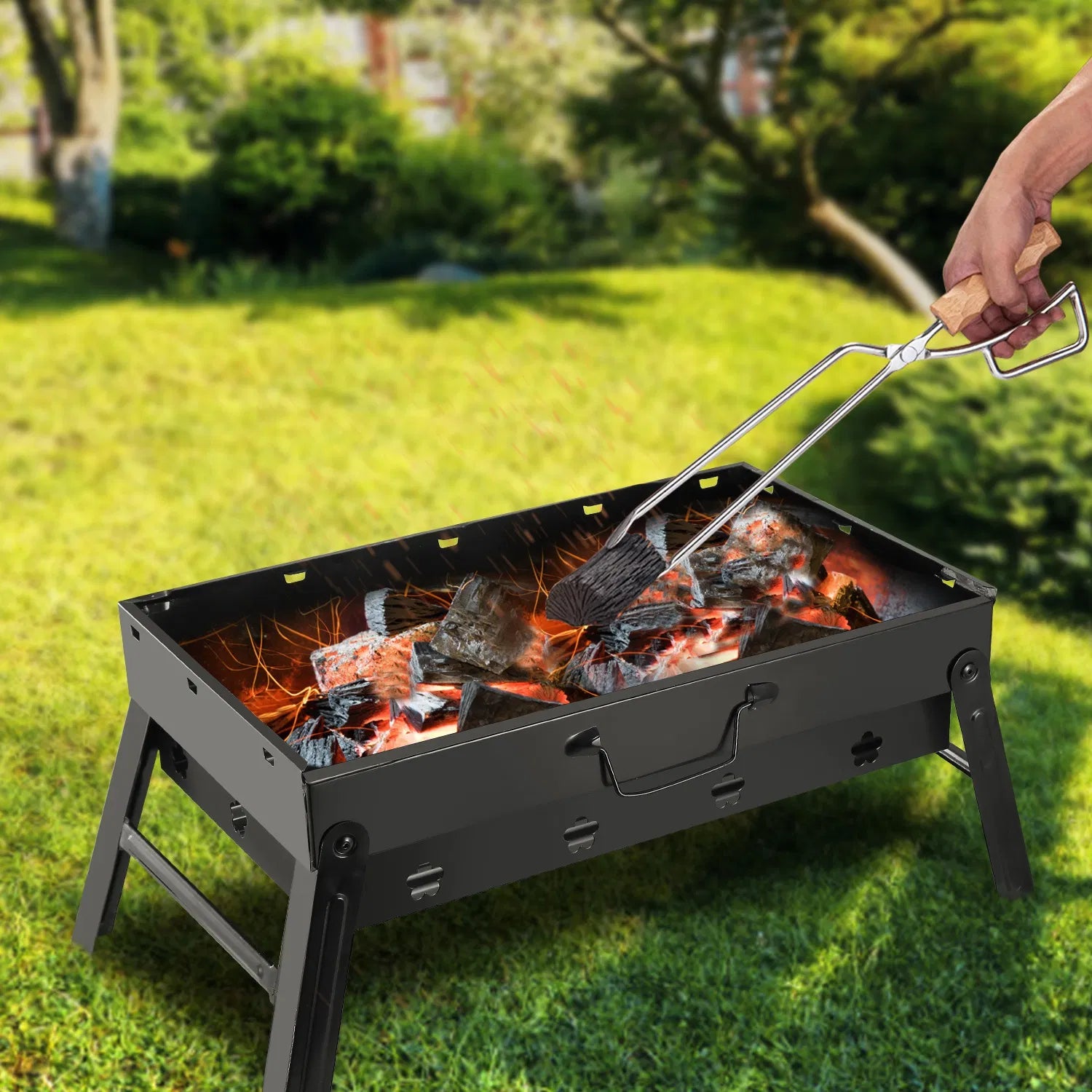 Portable Foldable Charcoal BBQ Grill