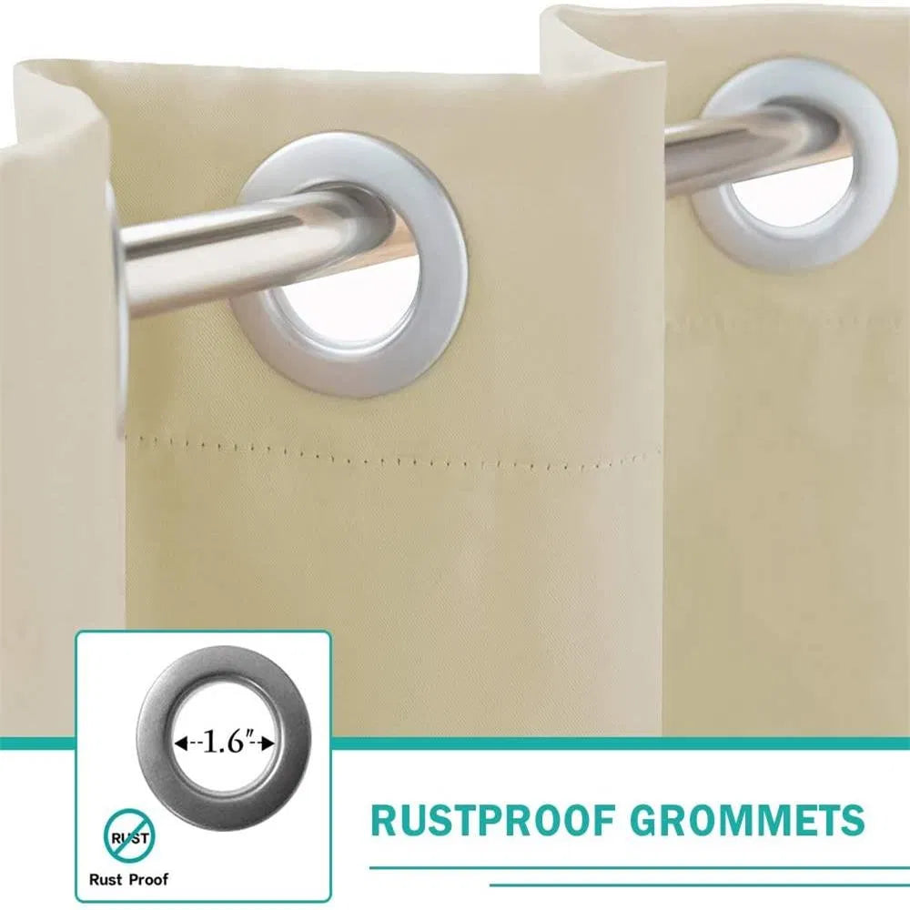 50 In. X 84 In. Indoor Outdoor Curtains Grommet
