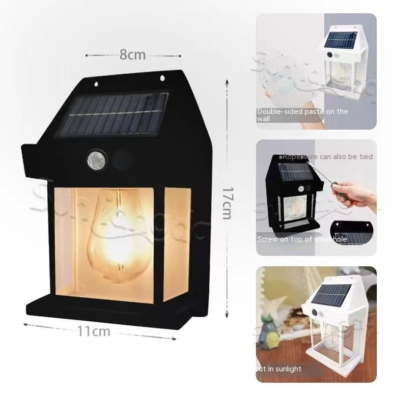 Outdoor Solar  Waterproof Garden Wall Lamp