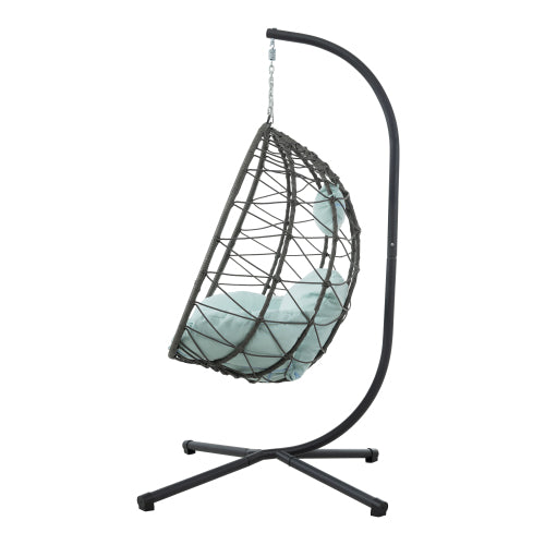 Hanging Egg Chair with Stand Bracket - Indoor Outdoor Swing Chair