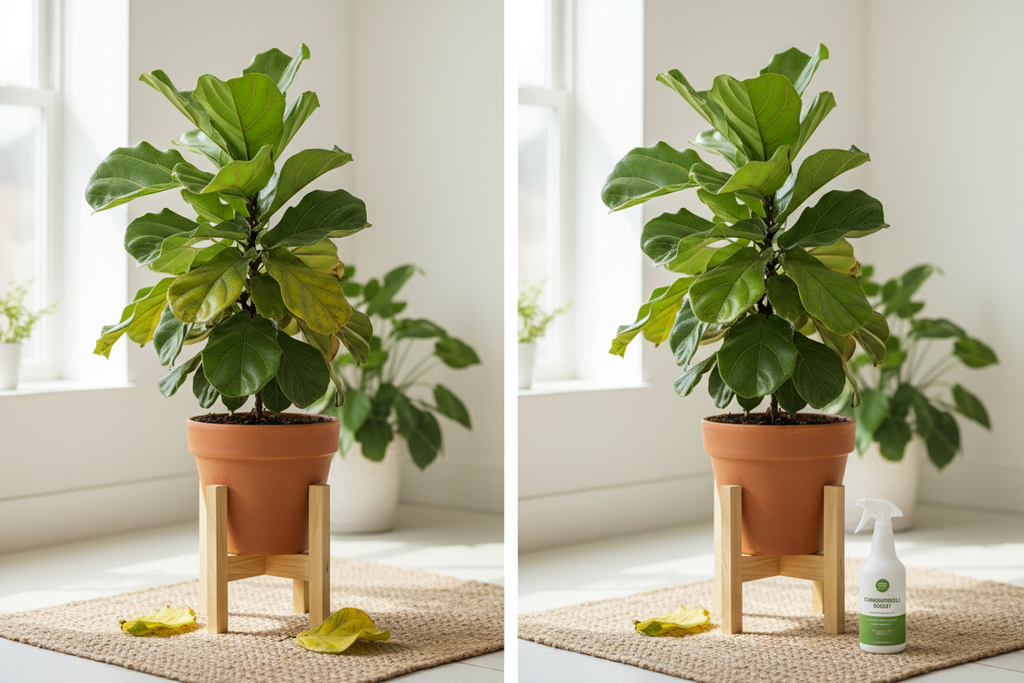 Before and After Plant Recovery