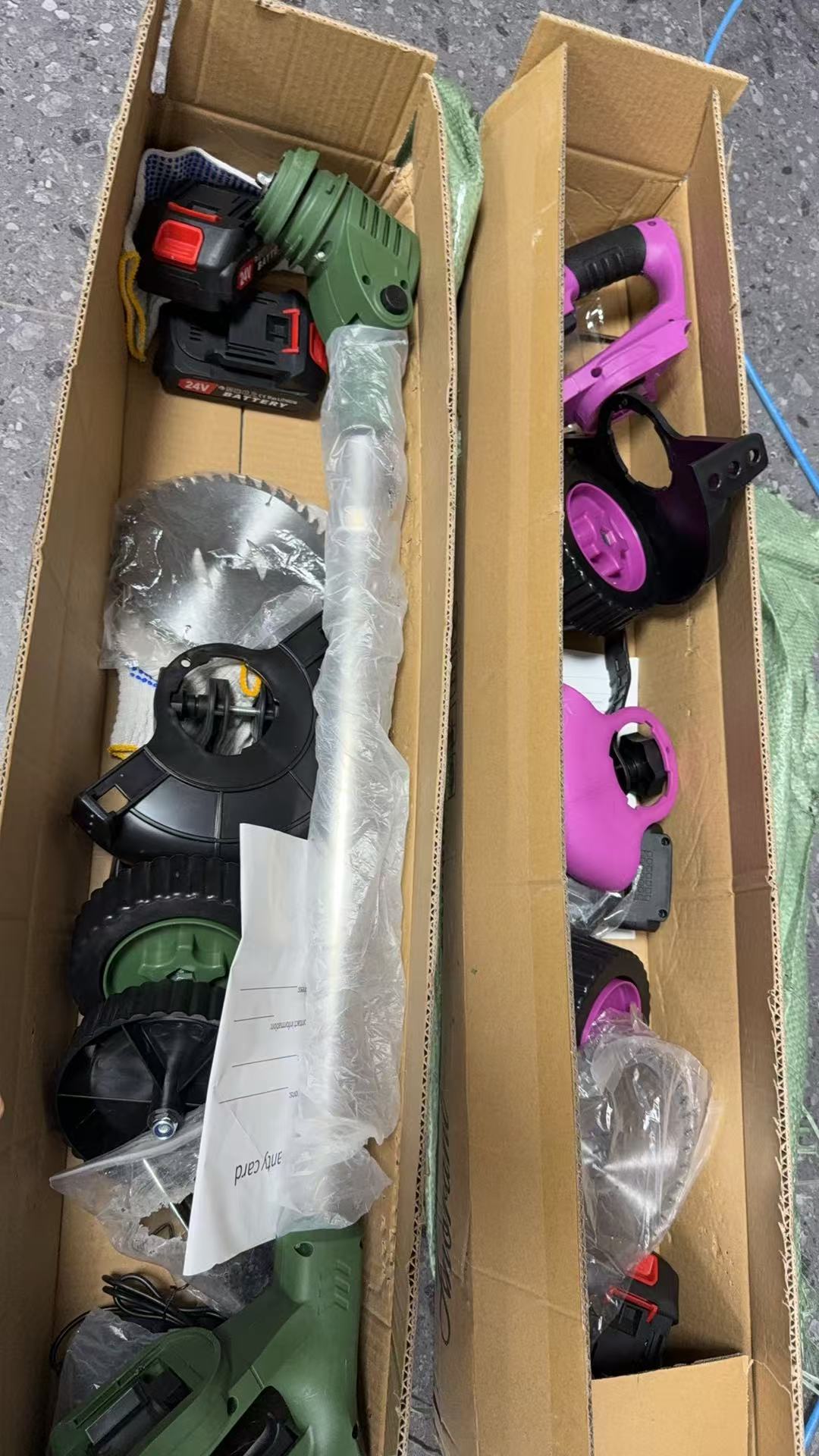 21V Cordless Weed Eater with Wheels - 3-in-1 String Trimmer & Edger with 2 Batteries