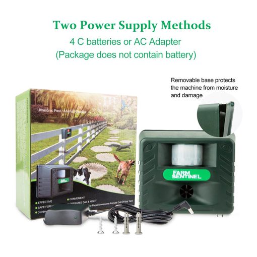 Outdoor Ultrasonic Animal & Rodent Repeller