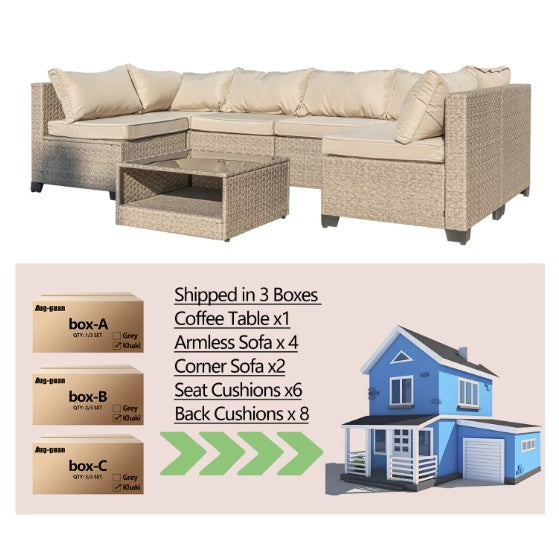 7-Piece All-Weather Patio Conversation Set