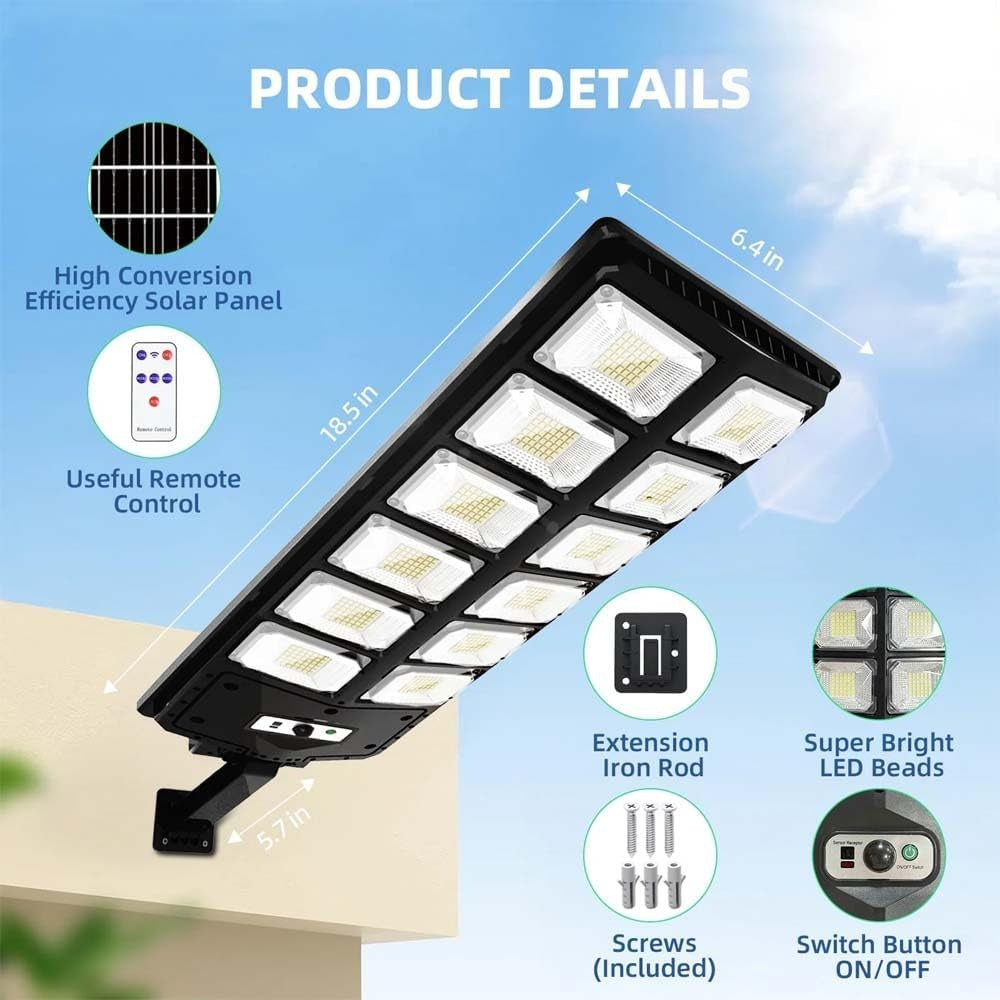 504 LED Solar Motion Sensor Street Lamp