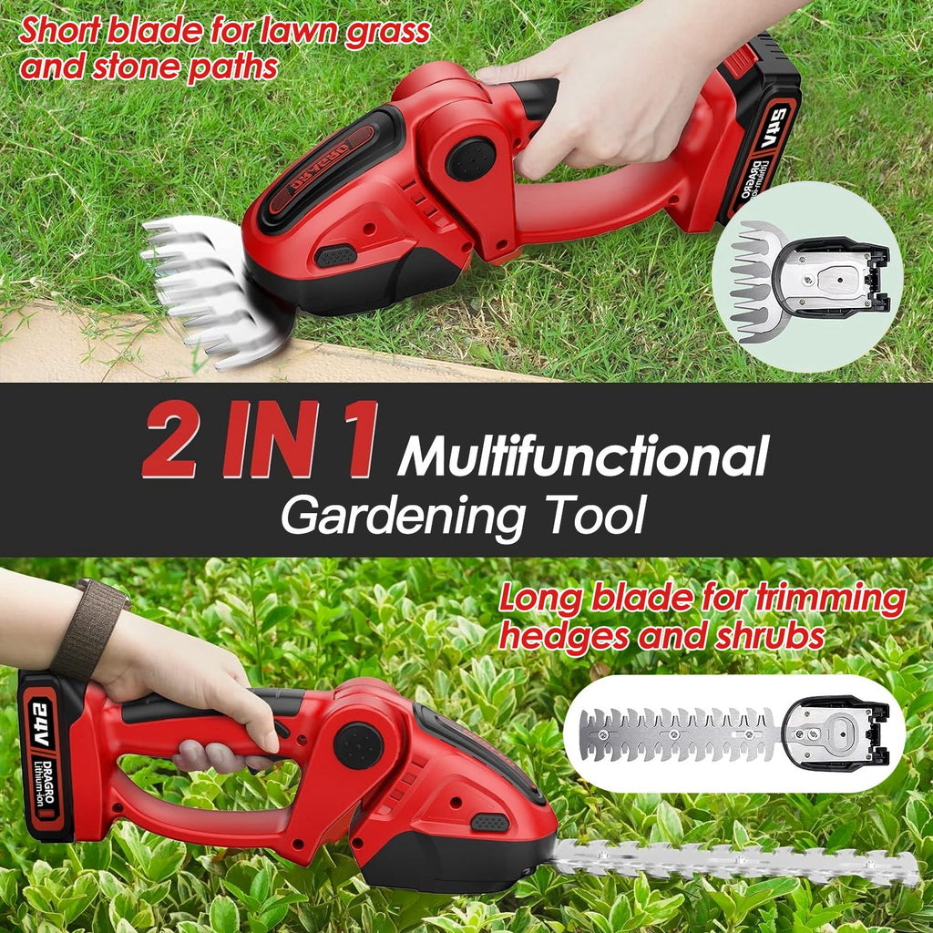 24V Cordless Grass Shear & Hedge Trimmer