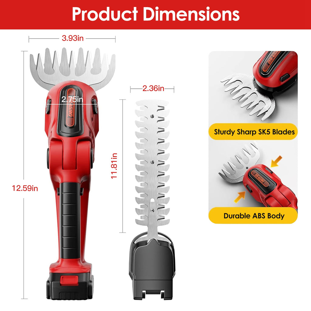 24V Cordless Grass Shear & Hedge Trimmer