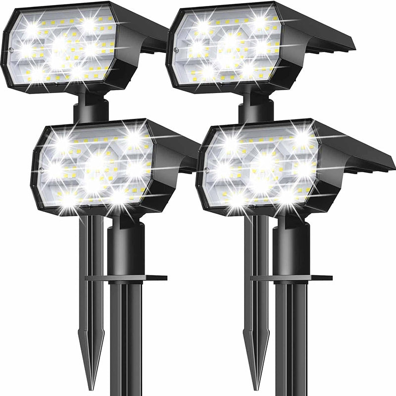 Solar Landscape Spotlights - 4 Pack Waterproof LED