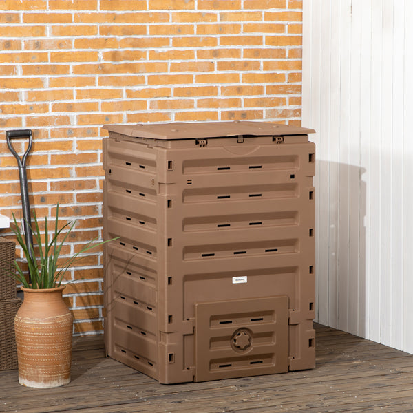120-Gallon Outdoor Compost Bin  (Brown)