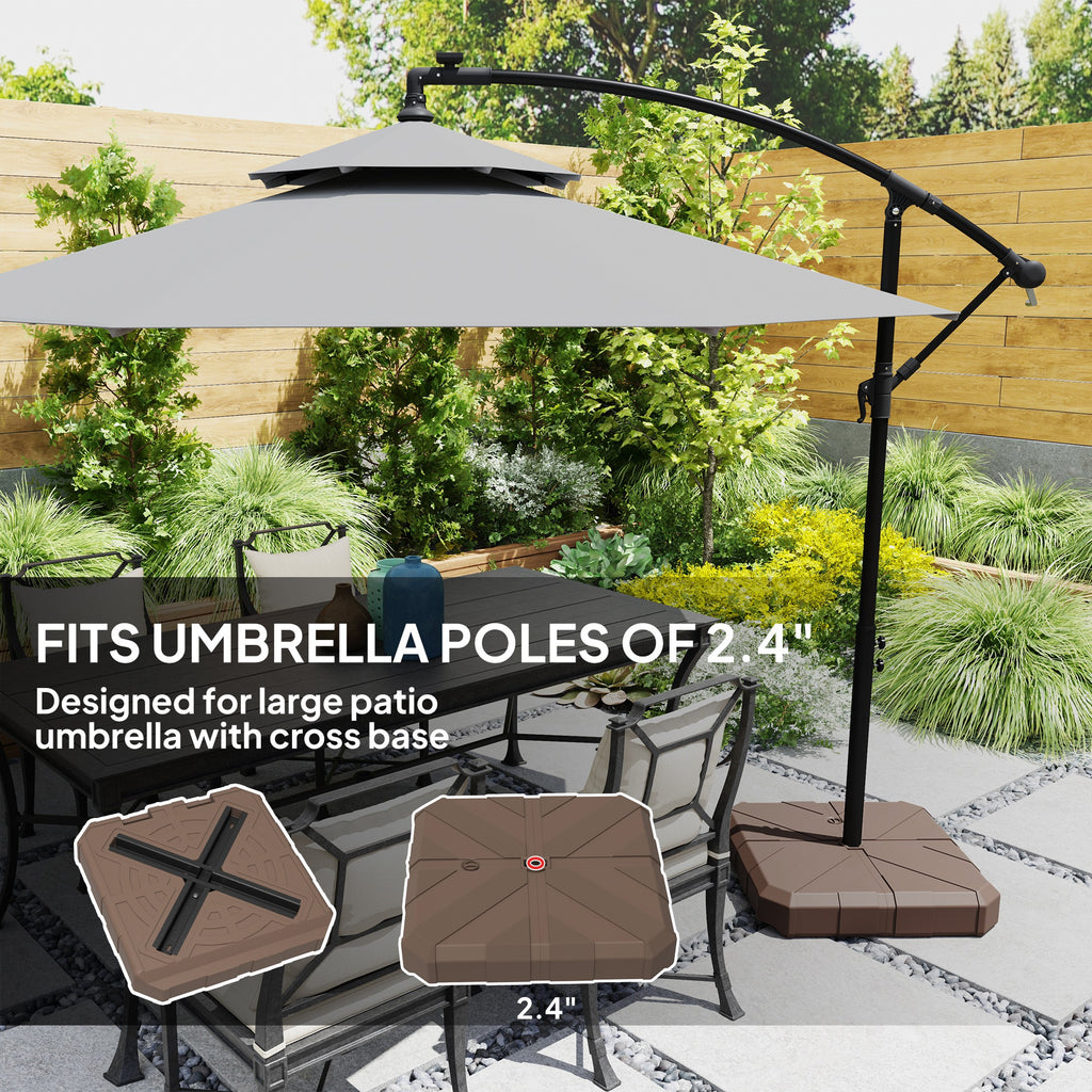Heavy Duty Square Umbrella Base for Offset