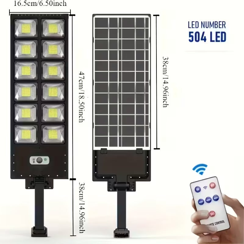 504 LED Solar Motion Sensor Street Lamp