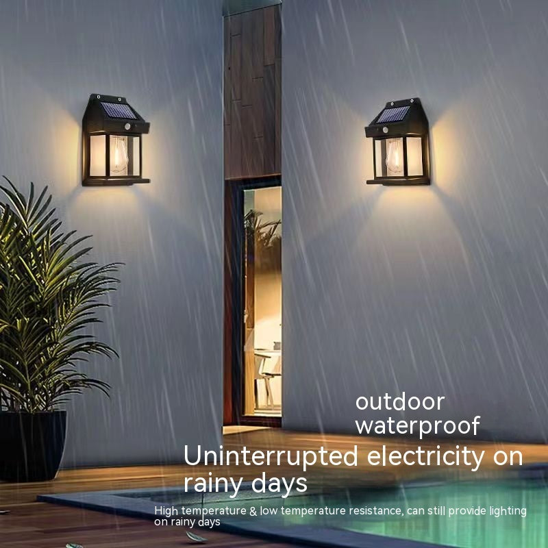 Outdoor Solar  Waterproof Garden Wall Lamp