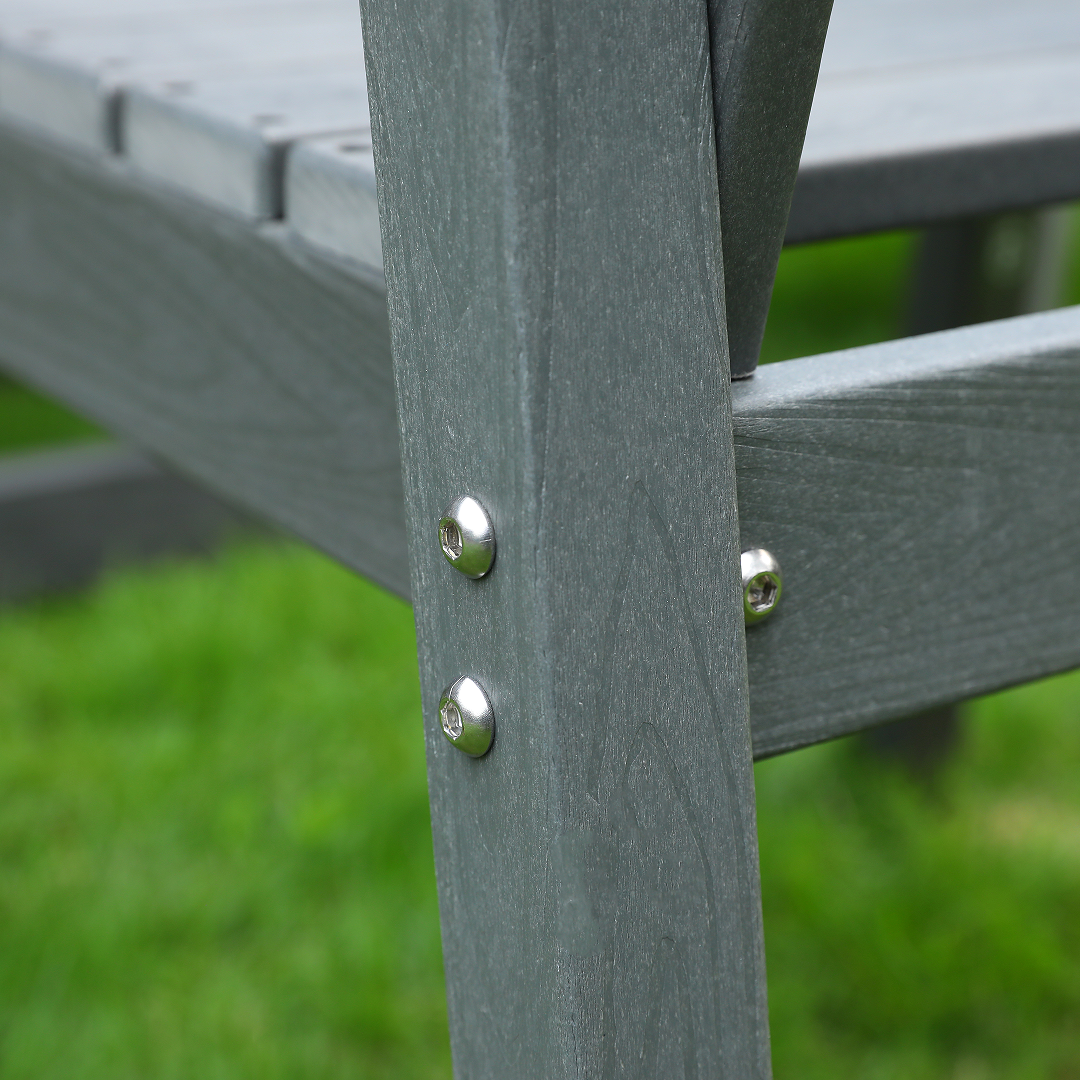 HDPE Outdoor Chair Low maintenance (Gray)