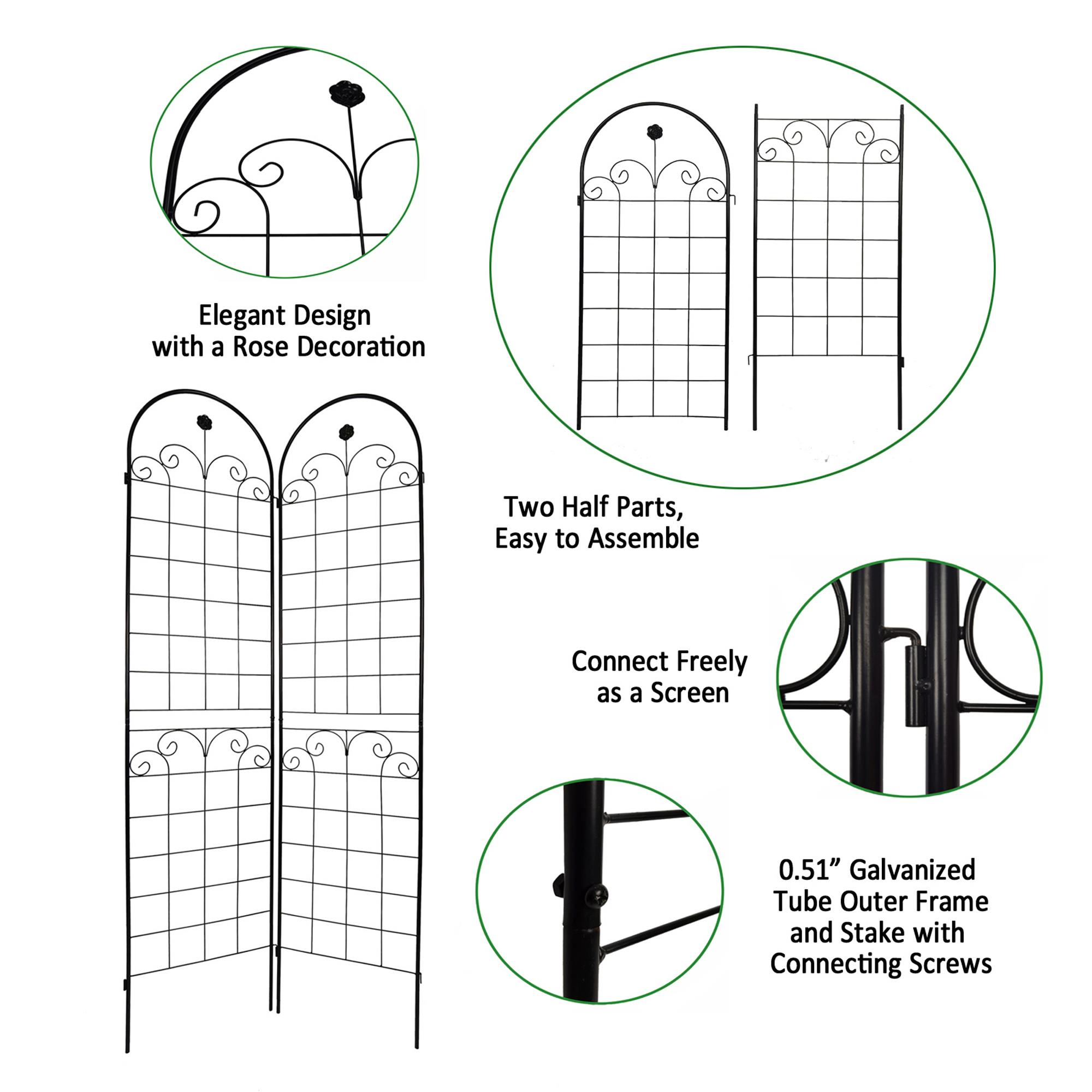 Metal Garden Trellis for Climbing Plants