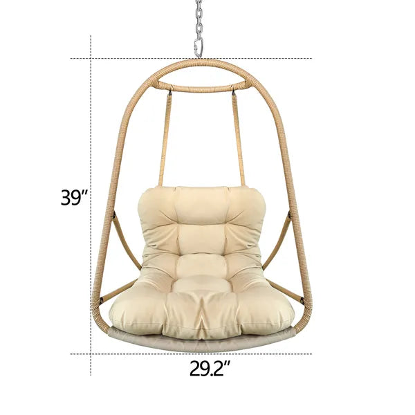 JESE Foldable Swing Egg Chair – Indoor & Outdoor, 300lbs