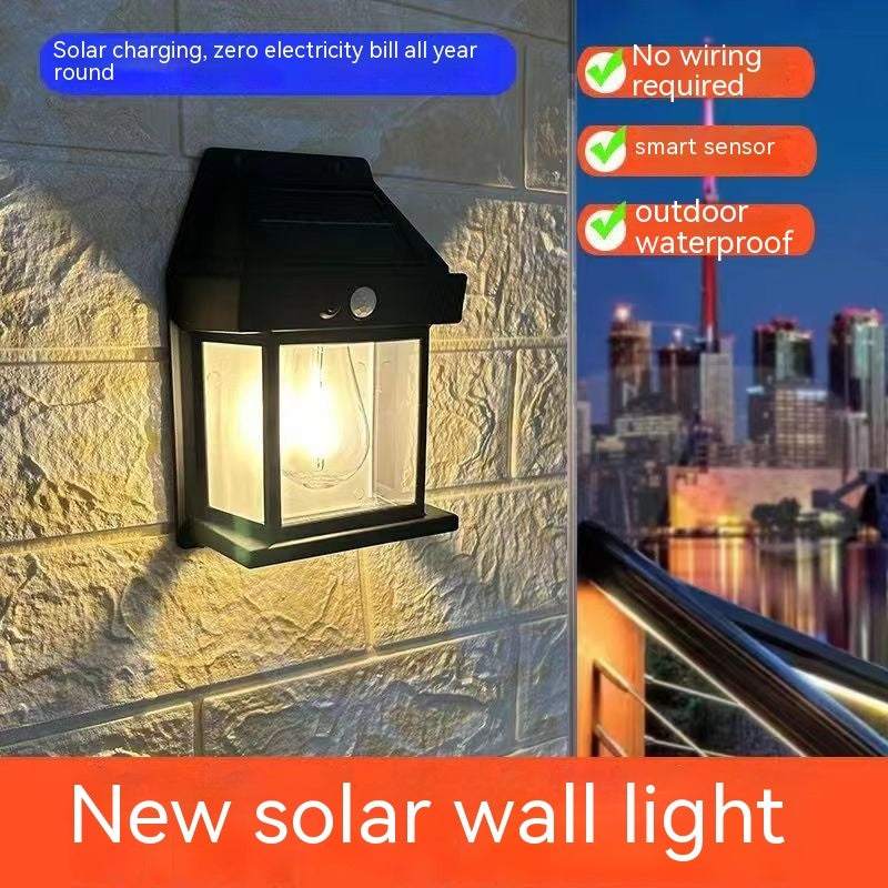Outdoor Solar  Waterproof Garden Wall Lamp