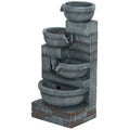 Outdoor Waterfall Fountain 4-Tier