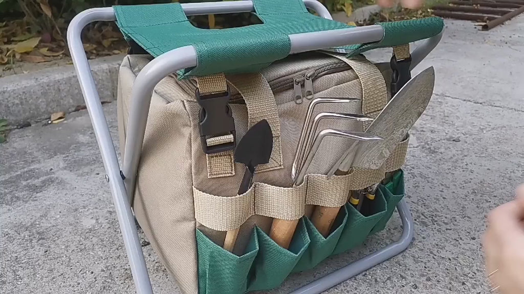 Gardening Stool with Tote Bag
