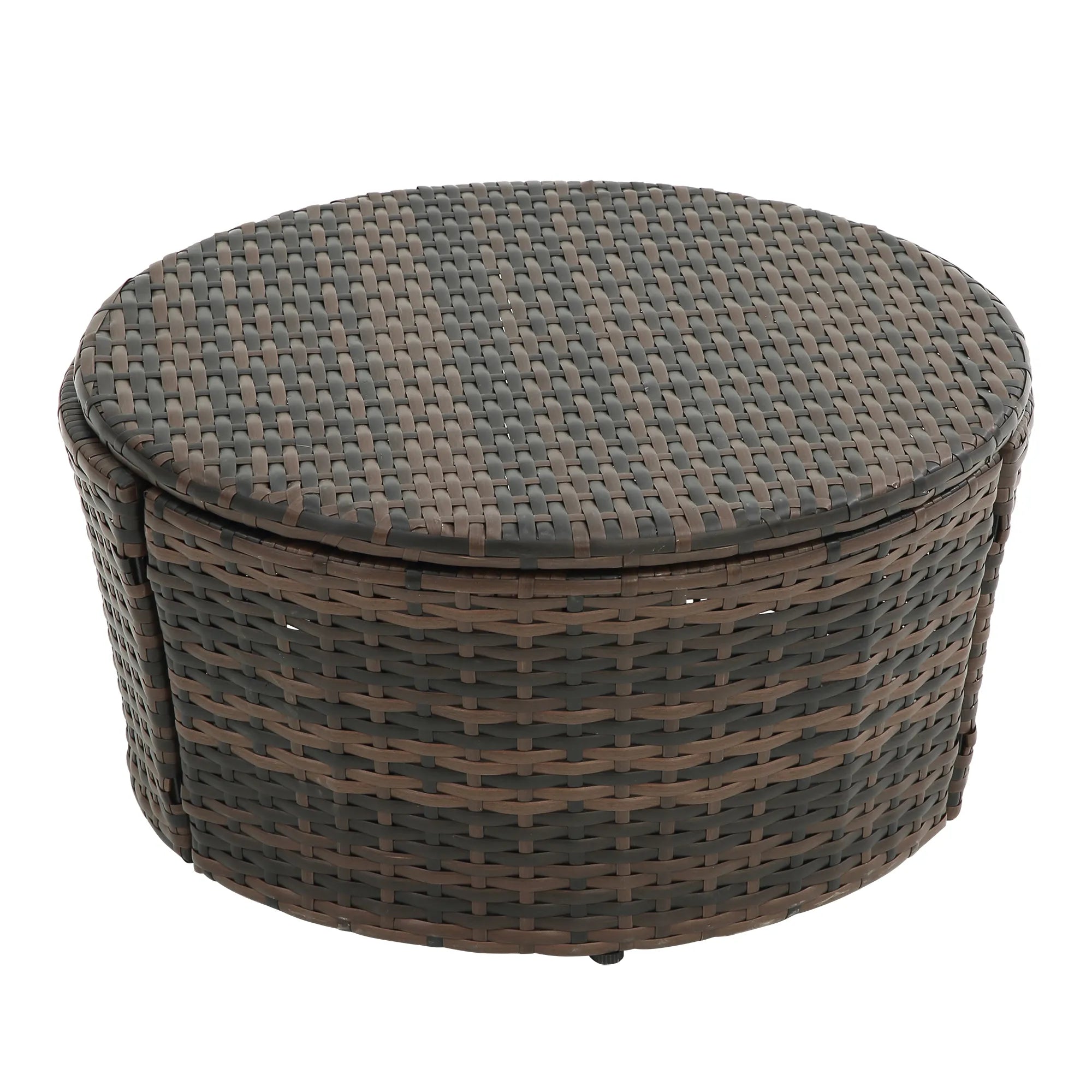 Rattan Round Lounge with Canopy